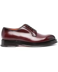 Santoni - レザー ダービーシューズ - Lyst