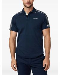 Hackett - Logo-Embroidered Taped-Sleeve Polo Shirt - Lyst