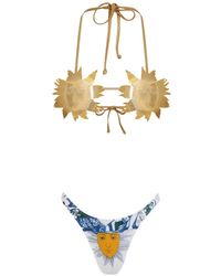 Amir Slama - Sun-Appliqué Printed Bikini - Lyst