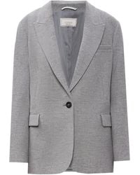 Peserico - Button Single-Breasted Jacket - Lyst