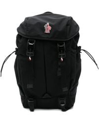 Moncler - Leather-Trimmed Backpack - Lyst