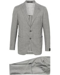 Tagliatore - Gestreifter Anzug mit steigendem Revers - Lyst
