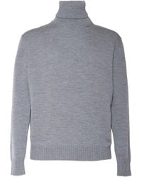 Ballantyne - High-Neck Wool Sweater - Lyst