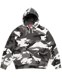 Supreme - Logo-Appliqué Camouflage-Pattern Hoodie - Lyst