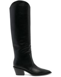 Gianvito Rossi - Botas altas con puntera en punta - Lyst
