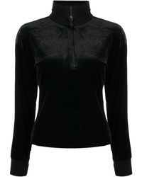 Spanx - Velvet Half-zip Sweatshirt - Lyst