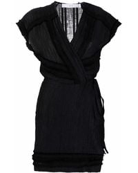 IRO - Ruffle-Trimmed Wrap Dress - Lyst