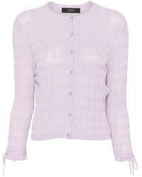 Gucci - Cable-Knit Tie-Cuff Cardigan - Lyst