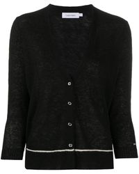 Calvin Klein Cárdigan de punto fino - Negro