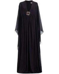 Elie Saab - Robe Longue À Ornements En Soie - Lyst