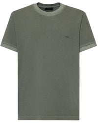 Fay - T-Shirt Met Geborduurd Logo - Lyst