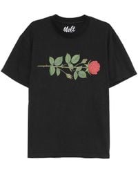 Melt - Rose Print T-Shirt - Lyst