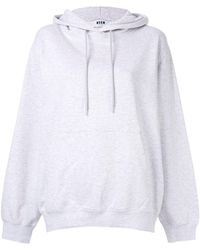 MSGM Klassieke Hoodie - Grijs