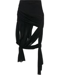 JW Anderson - Jupe Portefeuille Mi-Longue À Design Drapé - Lyst