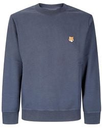 Maison Kitsuné - Sweat En Coton À Motif Fox Head - Lyst