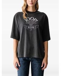 Joop! - Embellished Logo-Print T-Shirt - Lyst