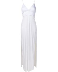 Amir Slama - Tulle-Insert Sleeveless Maxi Dress - Lyst