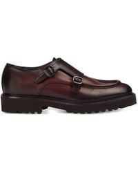 Doucal's - Chaussures En Cuir À Double Boucle - Lyst