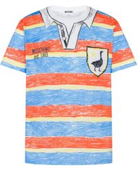 Moschino - T-Shirt En Coton À Rayures - Lyst