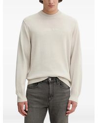 KARL LAGERFELD - Logo-Detail Crew-Neck Sweater - Lyst