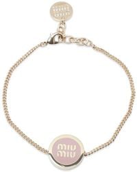 Miu Miu - Enameled Metal Bracelet - Lyst