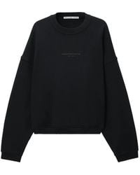 Alexander Wang - Logo-Print Oversized Crew-Neck Sweatshirt - Lyst