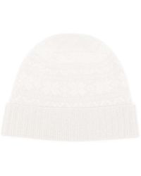 Eleventy - Fair-Isle Knitted Cashmere Beanie Hat - Lyst