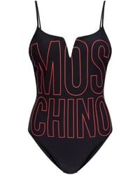 Moschino - Maillot De Bain À Logo Imprimé - Lyst