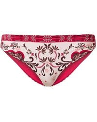 Twinset - Bikini Bottom With Foulard Print - Lyst