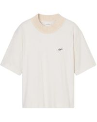 Closed - Logo-Embroidered T-Shirt - Lyst