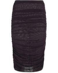 FEDERICA TOSI - Gathered Pencil Midi Skirt - Lyst