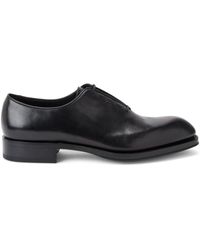 Ferragamo - Polished Leather Oxford Shoes - Lyst