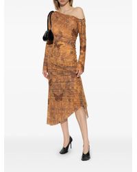 natasha zinko mix print corset dress Natasha Zinko Mix-print Corset Dress