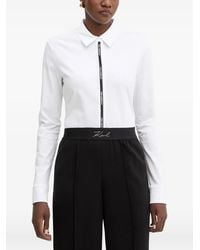 KARL LAGERFELD - Logo-Tape Shirt - Lyst