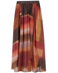 Kiltie - Abstract-Print Gathered Skirt - Lyst