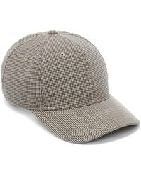 Victoria Beckham - Dogtooth Check Wool Cap - Lyst
