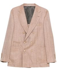 Brunello Cucinelli - Double-Breasted Jacket - Lyst