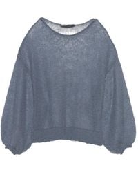 Bimba Y Lola - Light Mohair Boat-Neck Sweater - Lyst