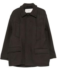 Ami Paris - Caban Jas Met Zak - Lyst