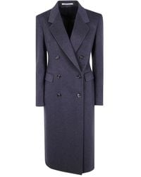 Tagliatore - Doppelreihiger Meryl Mantel - Lyst