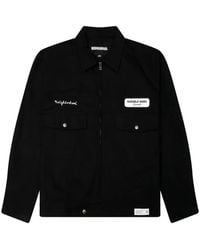 Neighborhood - Logo-Embroidered Zip-Up Jacket - Lyst