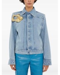 Christopher Esber - Corsage Denim Jacket - Lyst