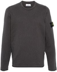 Stone Island - Compass-badge Ribbed-knit Jumper - Lyst