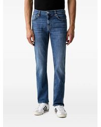 Joop! - Faded-Effect Logo-Patch Jeans - Lyst