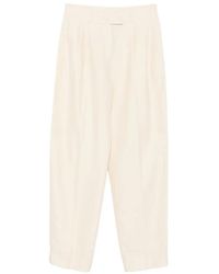 Liviana Conti - Pleated Straight-Leg Trousers - Lyst