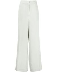 Calvin Klein - Twill Wide-Leg Trousers - Lyst