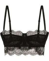 Dolce & Gabbana - Lace Balconette Bralette - Lyst
