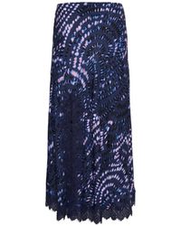 Cara Cara - Lou Lace-Trim Midi Skirt - Lyst