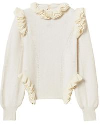 Twinset - Ruffled-Trim Jumper - Lyst