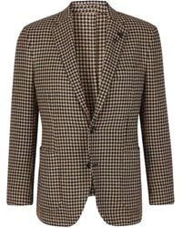Lardini - Blazer Met Pied-De-Poule Print - Lyst